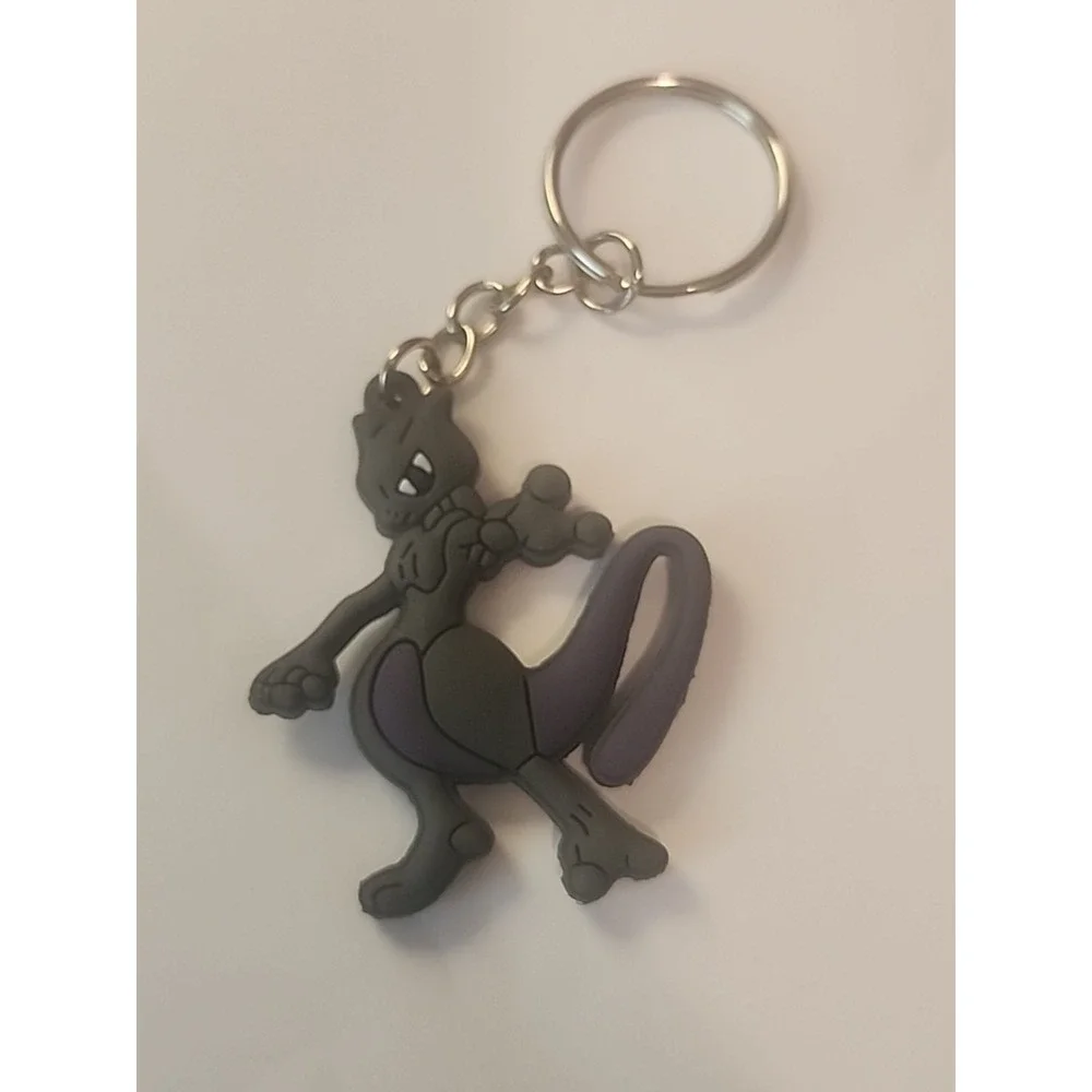 Small MewTwo Pokémon 2‎ Sided Rubber Keychain